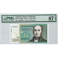 (512) P62 Lithuania - 100 Litu Year 2000